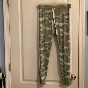Unworn Pink VS Camo Joggers